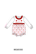 PO95 Red god is love heart embroidery ruffle collection - ETA early December to LC