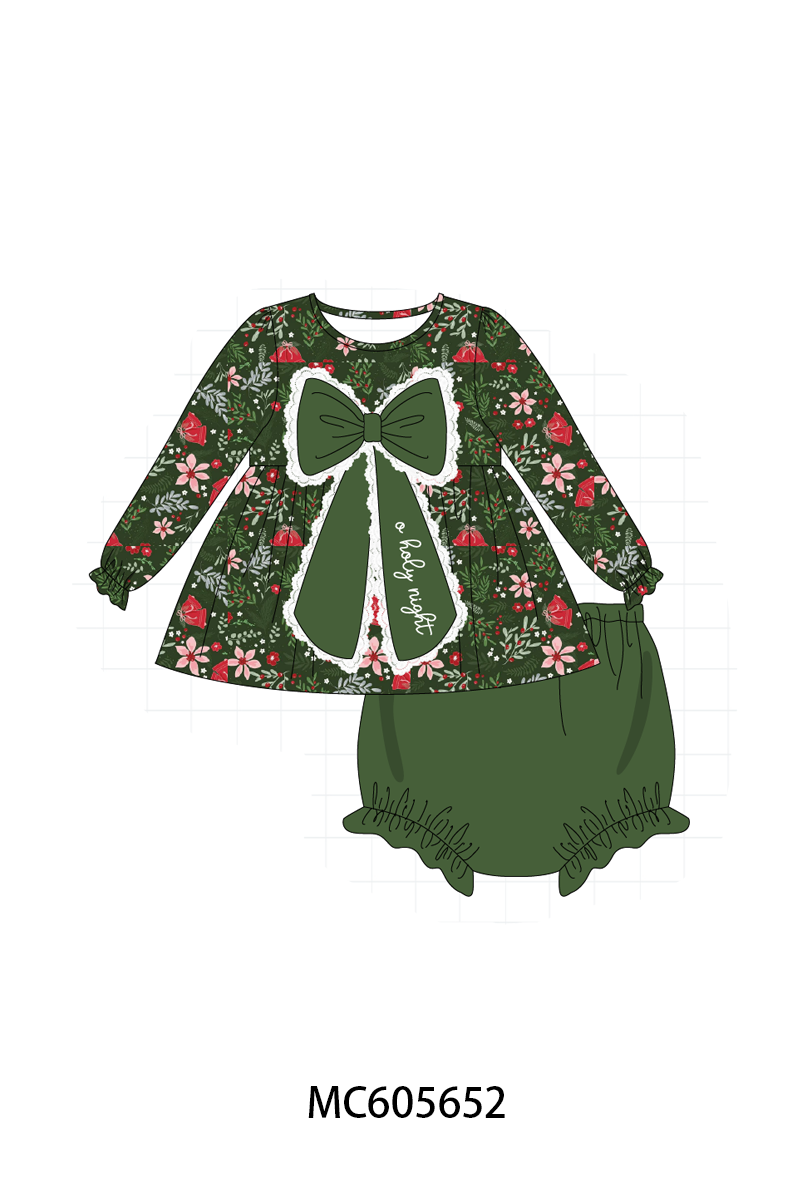 PO93 Green floral print bow collection - ETA mid-November to LC