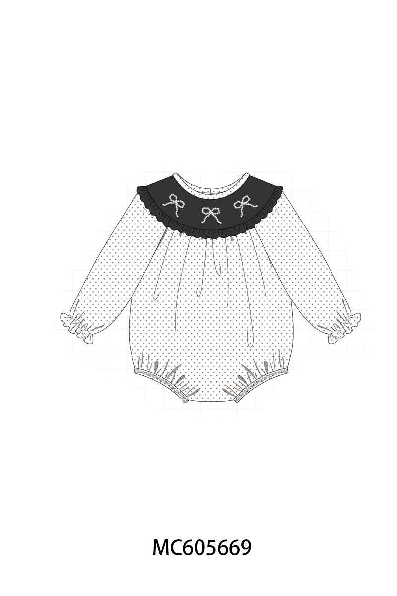 PO93 White bow pearl stich dot collection - ETA mid-November to LC