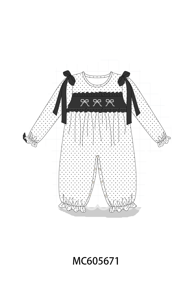 PO93 White bow pearl stich dot collection - ETA mid-November to LC