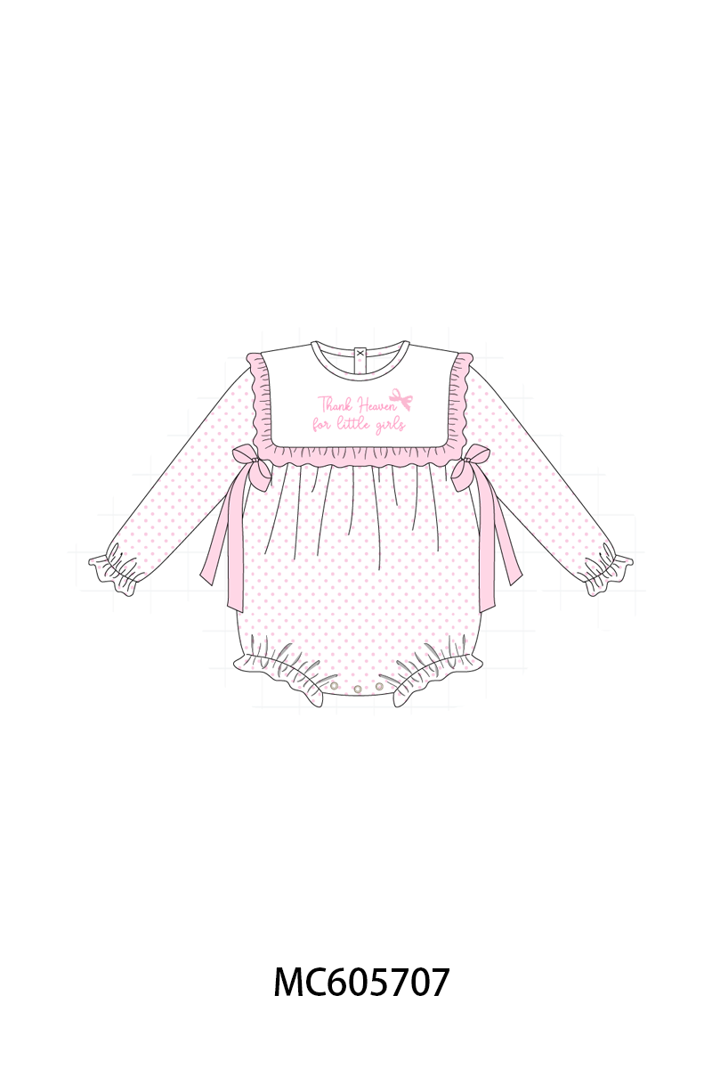PO93 Pink&blue embroidery dot gingham collection - ETA mid-November to LC