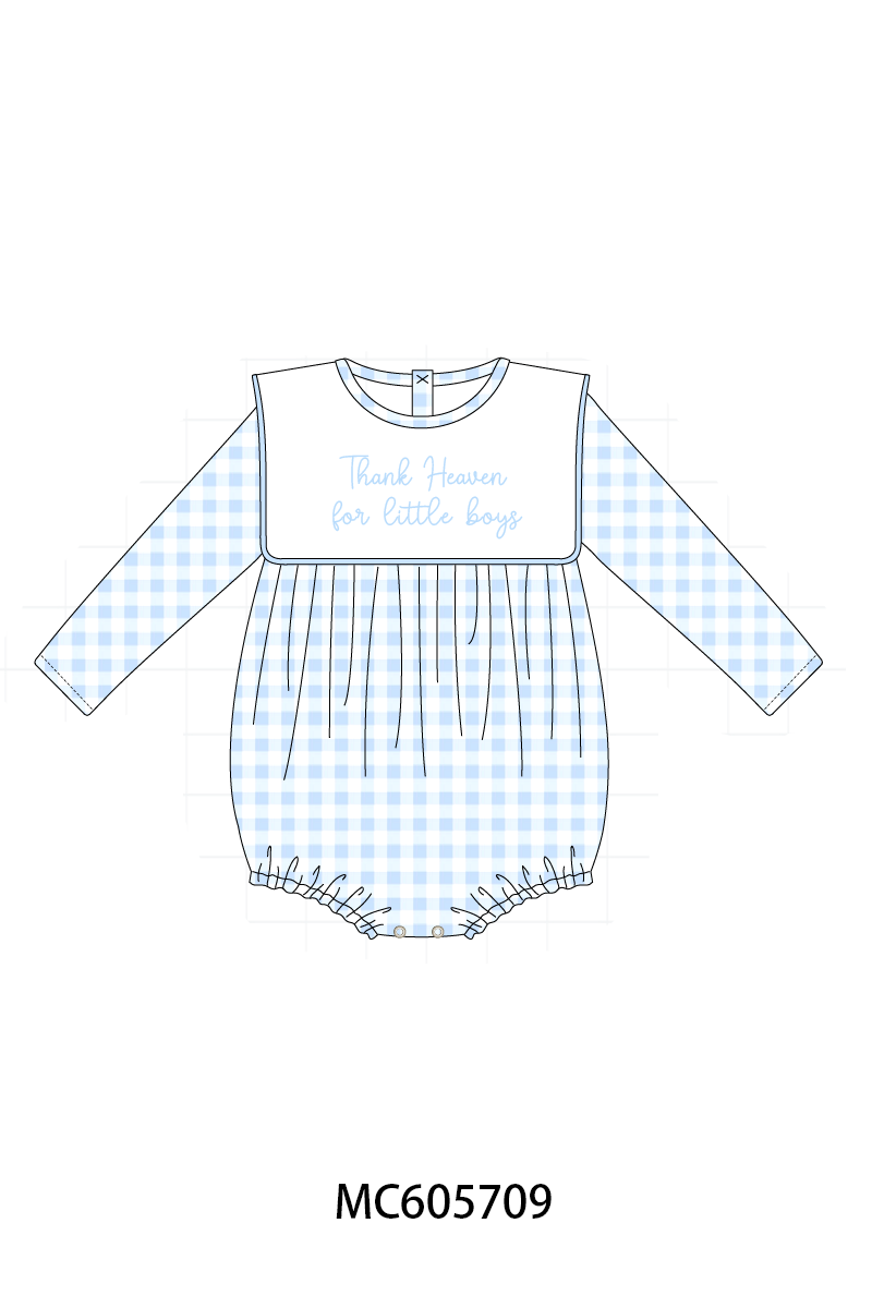 PO93 Pink&blue embroidery dot gingham collection - ETA mid-November to LC