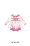 PO95 Pink valentine's day XOXO embroidery collection - ETA early December to LC
