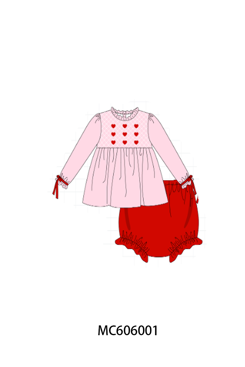PO95 Pink&blue heart smocked collection - ETA early December to LC