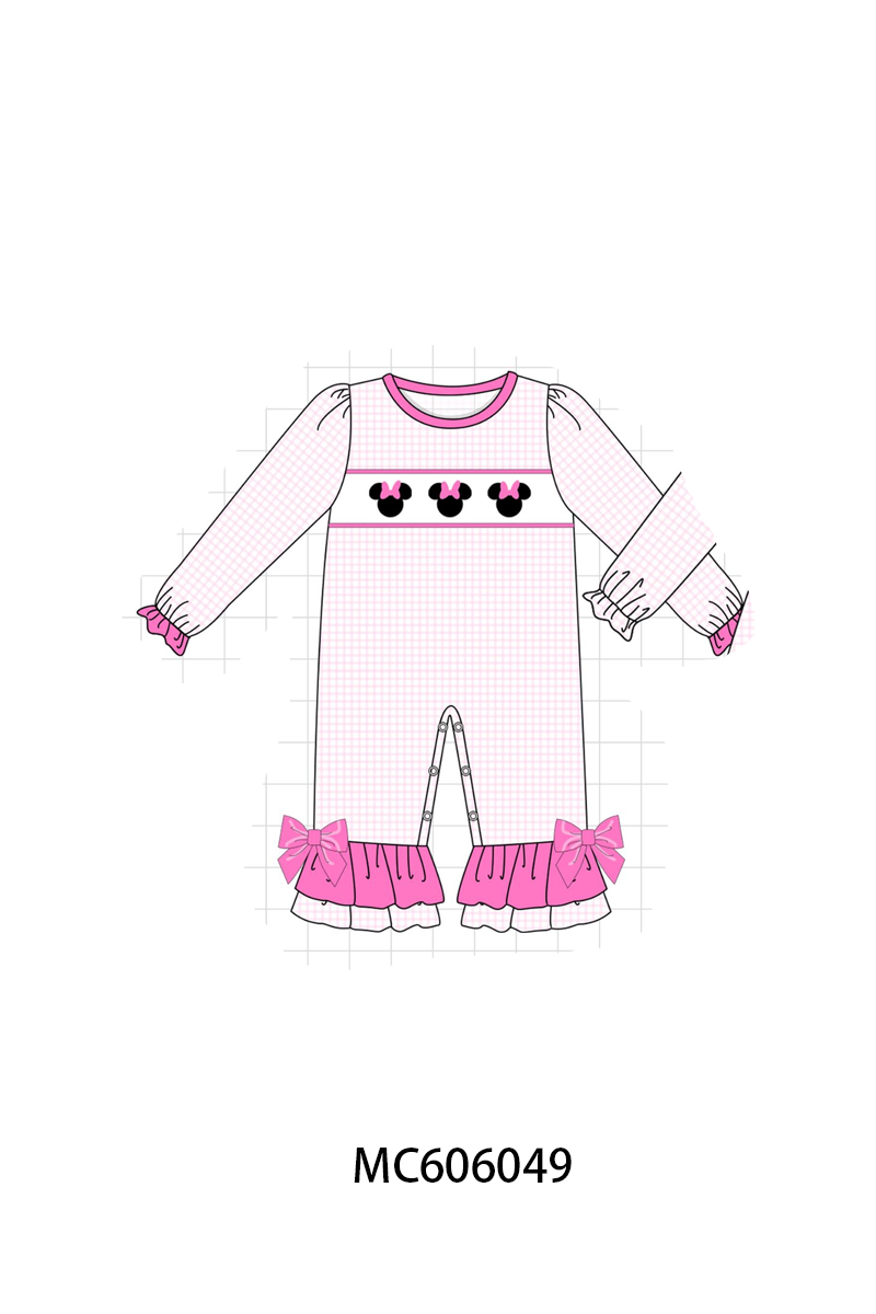 PO95 Pink&blue character embroidery gingham collection - ETA early December to LC
