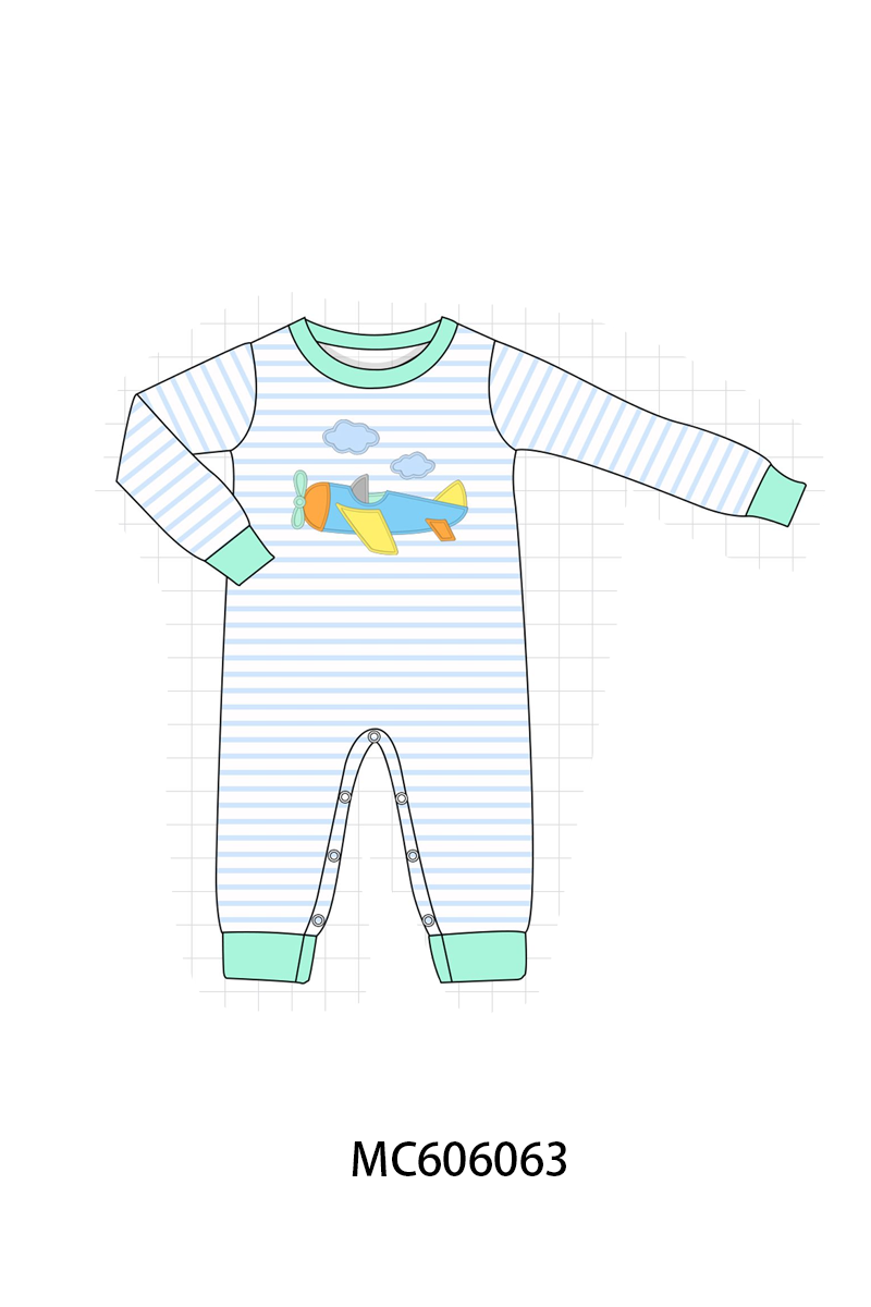 PO95 Mint airplane applique stripe collection - ETA early December to LC