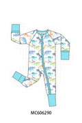 PO95 Blue dinosaur print bamboo collection - ETA early December to LC