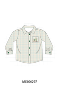 PO95 Sage duck embroidery plaid collection 2 - ETA early December to LC