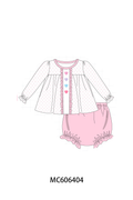 PO96 Pink&blue valentine's day heart embroidery collection - ETA December to LC