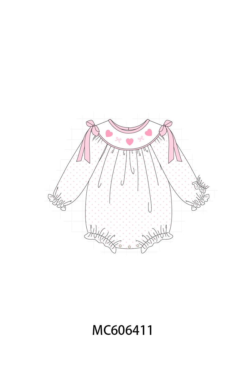 PO96 Pink&blue valentine's day train letter embroidery collection - ETA December to LC