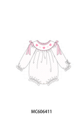 PO96 Pink&blue valentine's day train letter embroidery collection - ETA December to LC