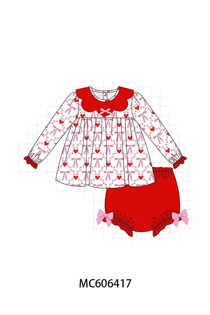 PO96 Red heart bow print collection - ETA December to LC