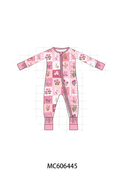 PO96 Pink floral checkered bamboo collection - ETA December to LC