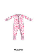 PO96 Pink bow checkered bamboo collection - ETA December to LC