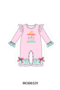 PO96 Pink carousel applique stripe collection - ETA December to LC