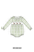 PO96 Sage duck embroidery plaid collection - ETA December to LC