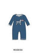 PO96 Navy hunting embroidery stripe collection - ETA December to LC