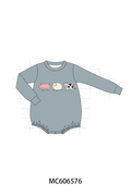PO96 Blue gray farm embroidery stripe collection - ETA December to LC