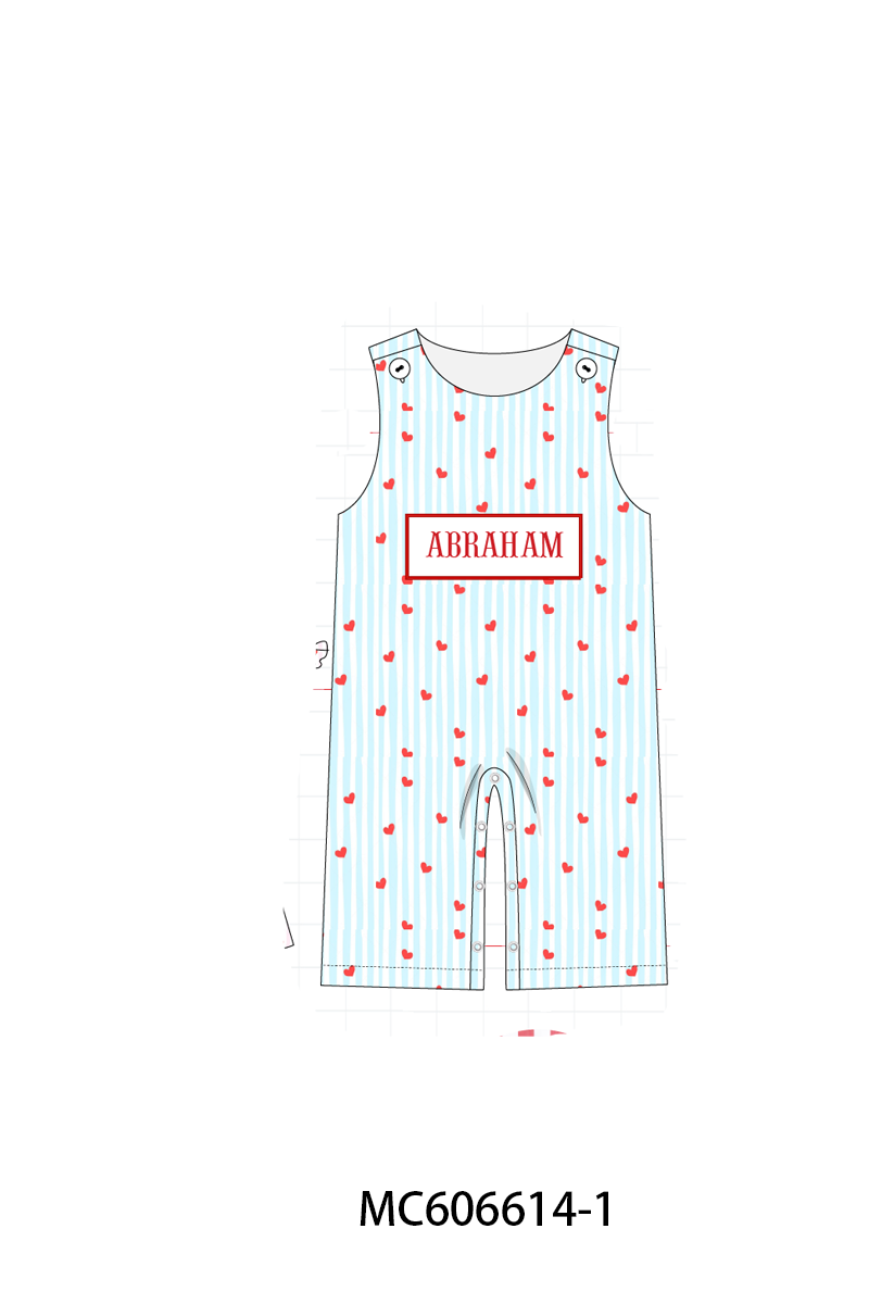 PO96 Pink&blue heart monogram embroidery collection - ETA December to LC