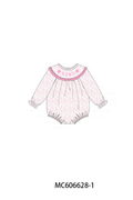 PO96 Pink heart monogram embroidery collection - ETA December to LC