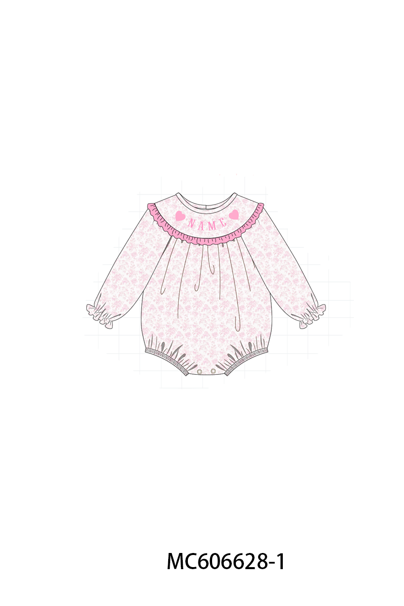 PO96 Pink heart monogram embroidery collection - ETA December to LC