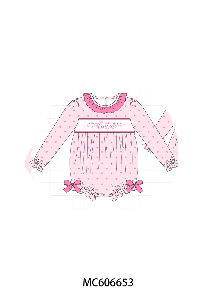 PO96 Pink&red be my valentine embroidery heart collection - ETA December to LC