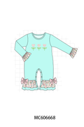 PO96 Mint floral heart embroidery collection - ETA December to LC
