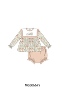PO96 Kahki meow floral embroidery collection - ETA December to LC