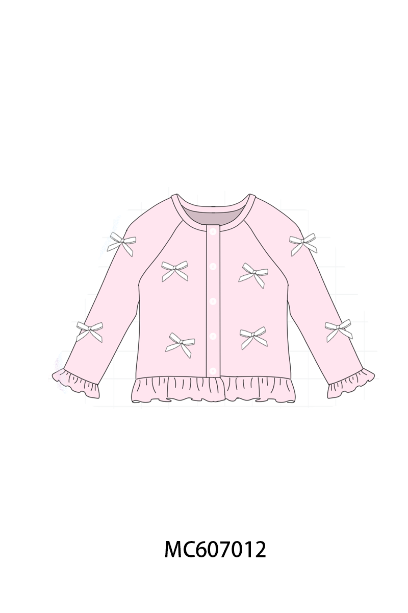 PO98 Multicolored bow ruffle cardigan collection  - ETA January to LC