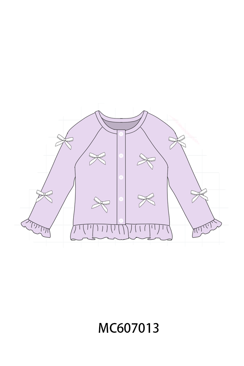 PO98 Multicolored bow ruffle cardigan collection  - ETA January to LC