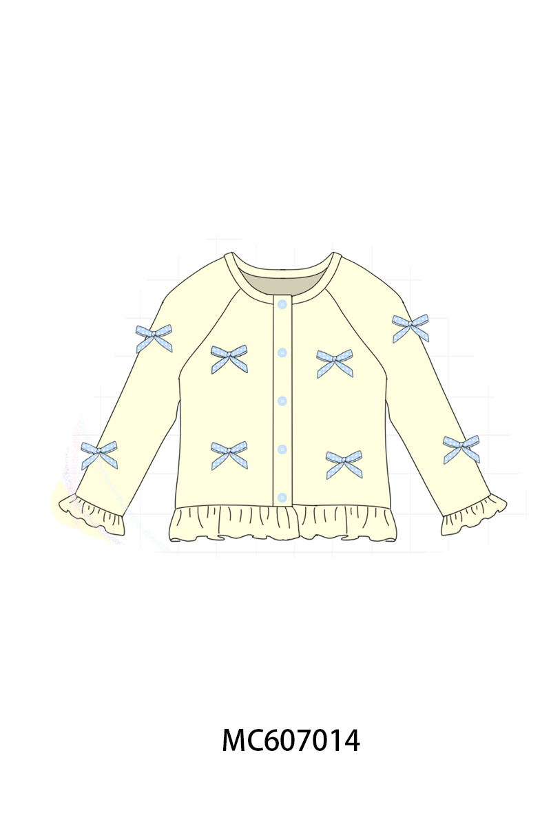PO98 Multicolored bow ruffle cardigan collection  - ETA January to LC