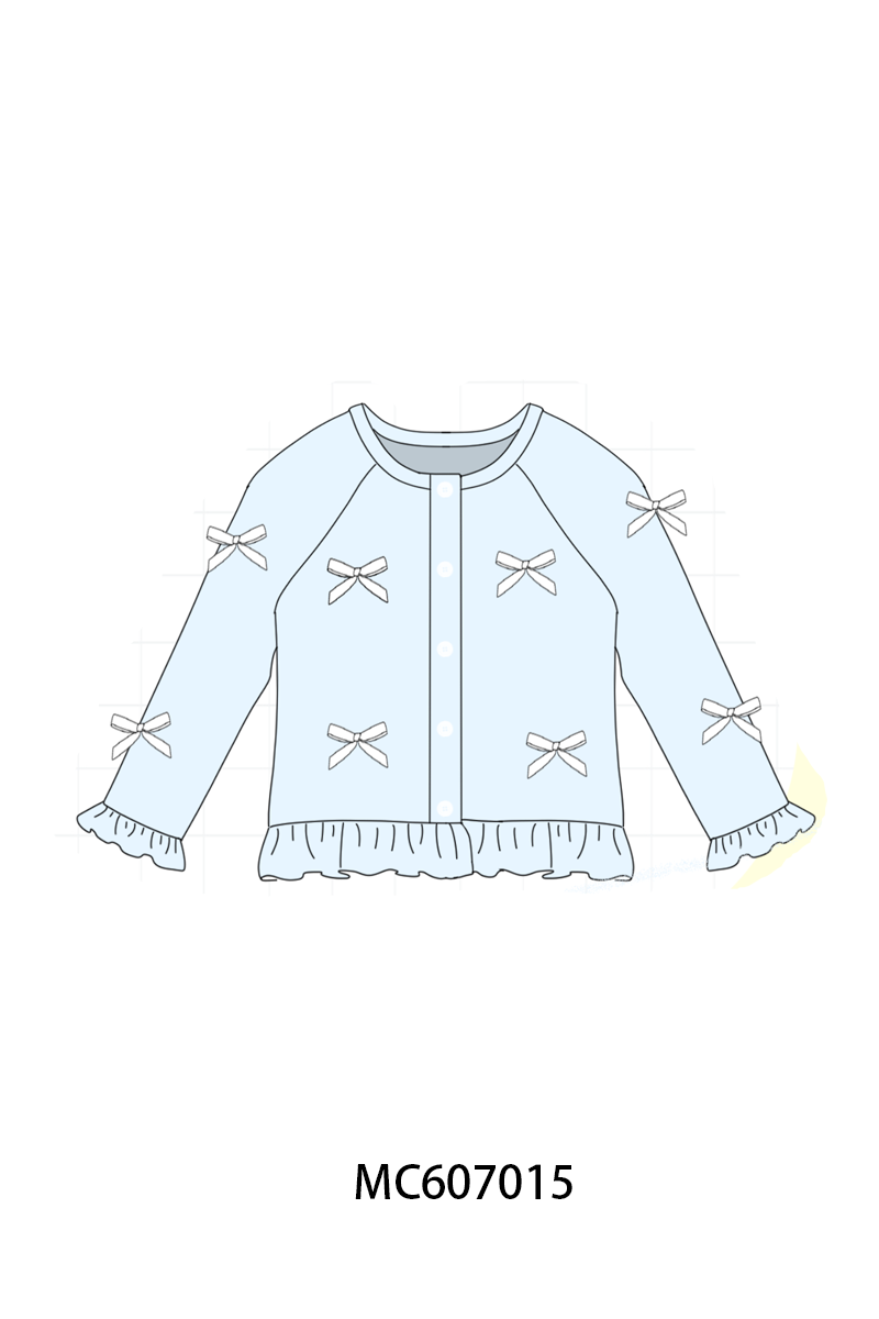 PO98 Multicolored bow ruffle cardigan collection  - ETA January to LC