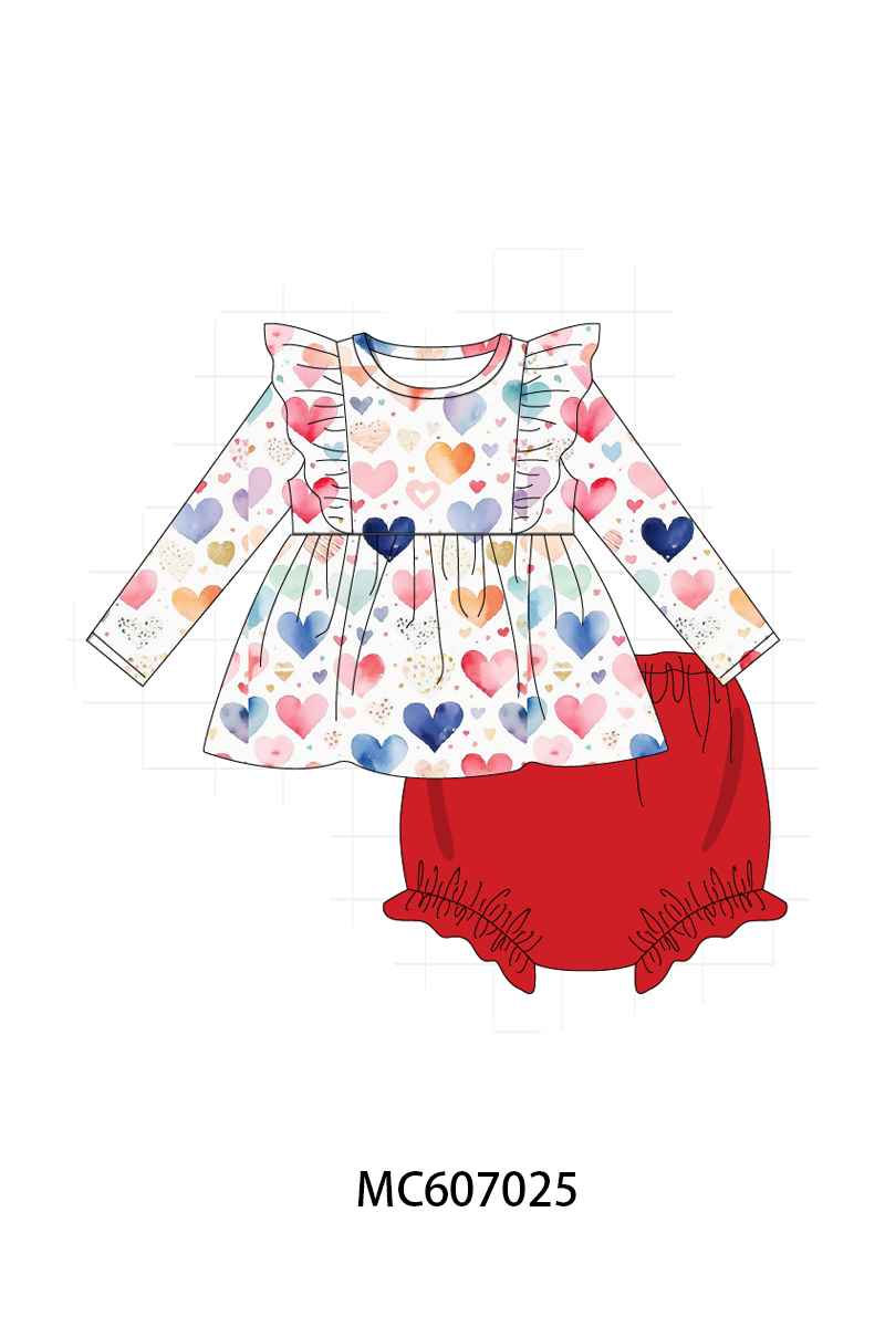 PO98 Red valentine's day heart print collection  - ETA January to LC