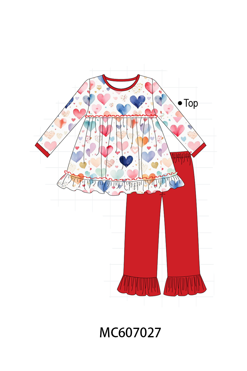 PO98 Red valentine's day heart print collection  - ETA January to LC