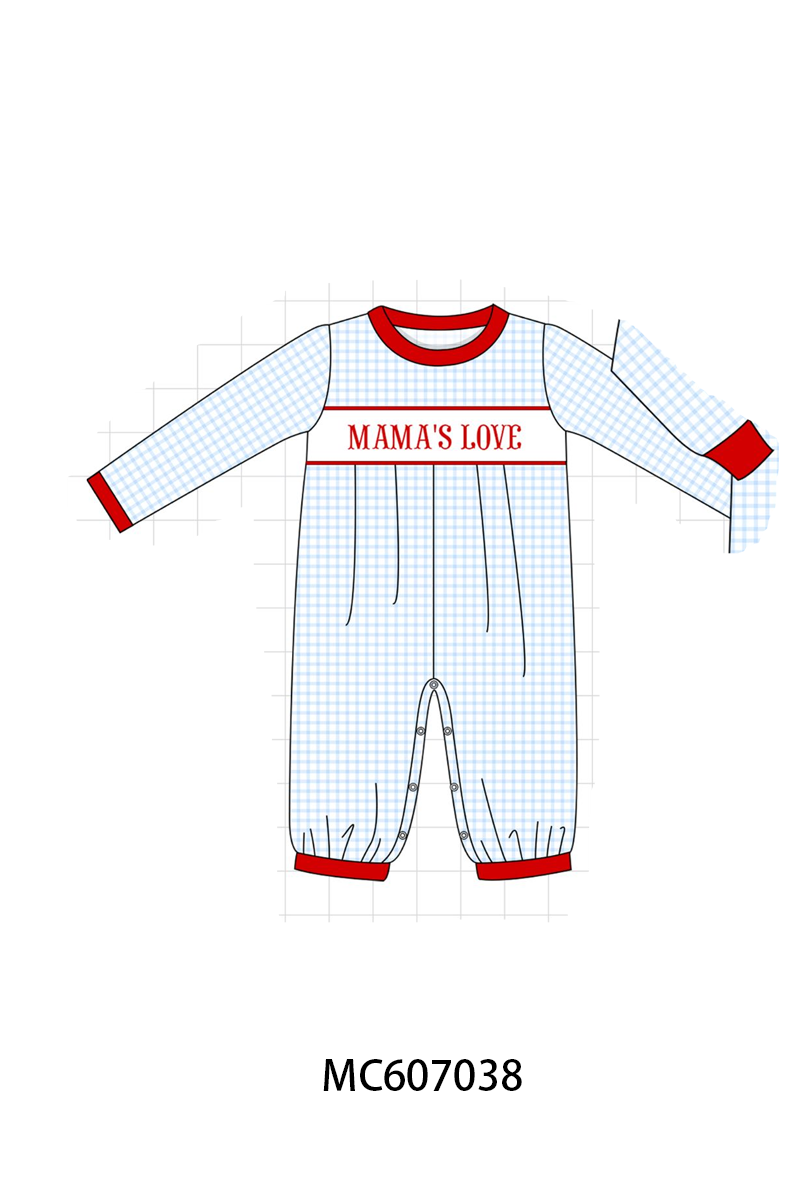 PO98 Red&blue MAMA'S LOVE embroidery lace collection  - ETA January to LC
