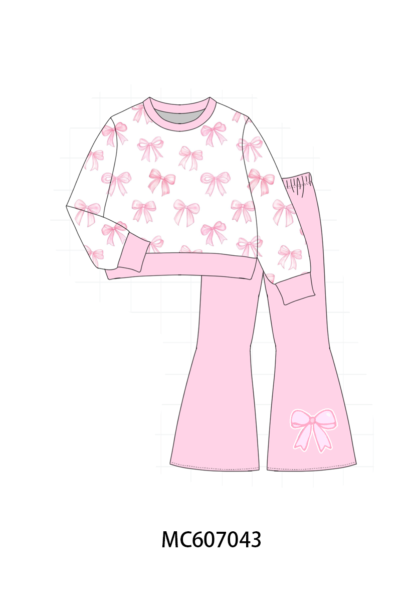 PO98 Multicolored valentine's day bow heart pants set collection  - ETA January to LC