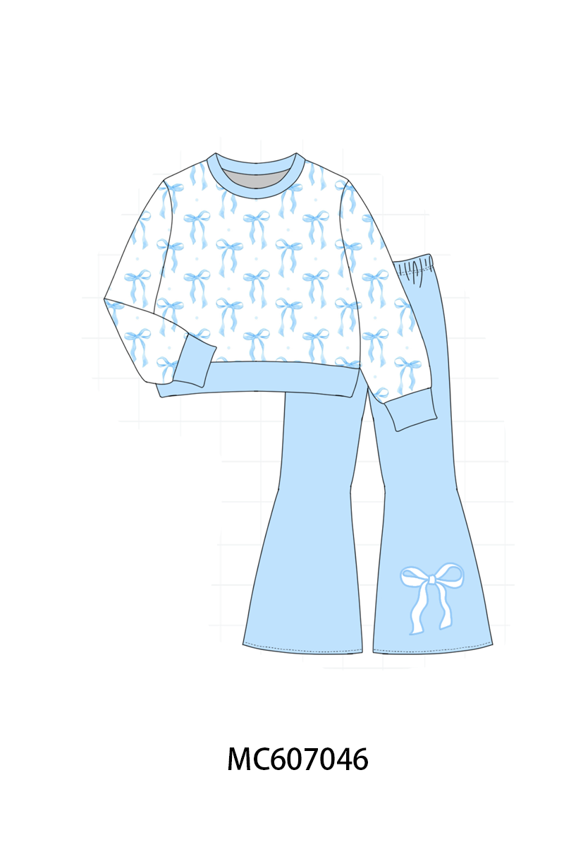 PO98 Multicolored valentine's day bow heart pants set collection  - ETA January to LC