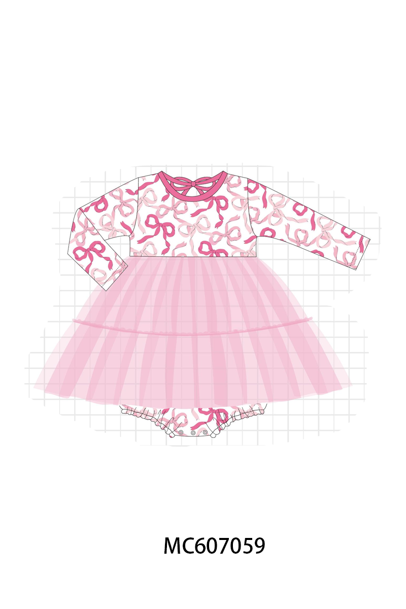 PO98 Pink&blue bow gingham collection  - ETA January to LC