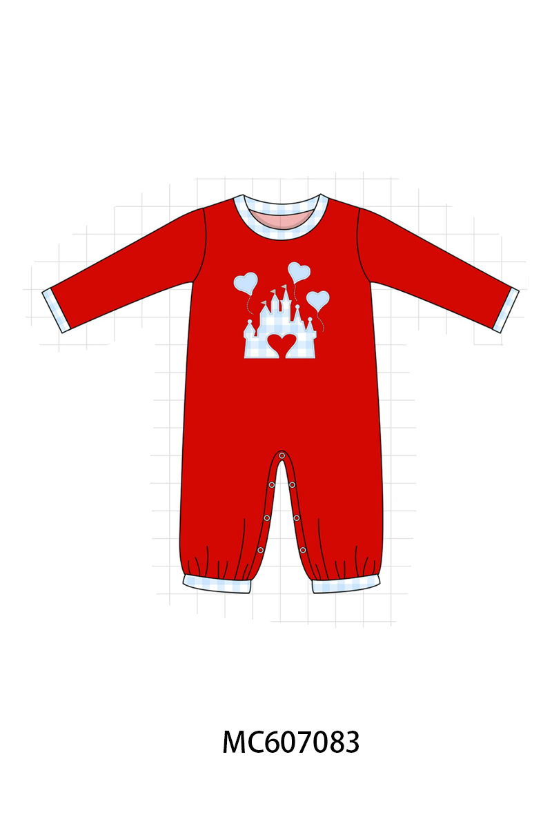 PO98 Red castle heart applique collection  - ETA January to LC