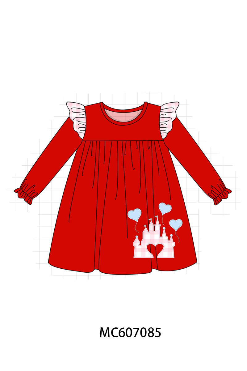 PO98 Red castle heart applique collection  - ETA January to LC
