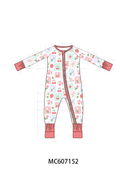 PO98 Coral strawberry patchwork bamboo collection - ETA January to LC