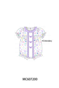 PO99 Purple butterfly embroidery floral collection