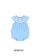 PO99 Blue tulip bow embroidery collection