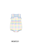 PO99 Blue gingham ruffle collection