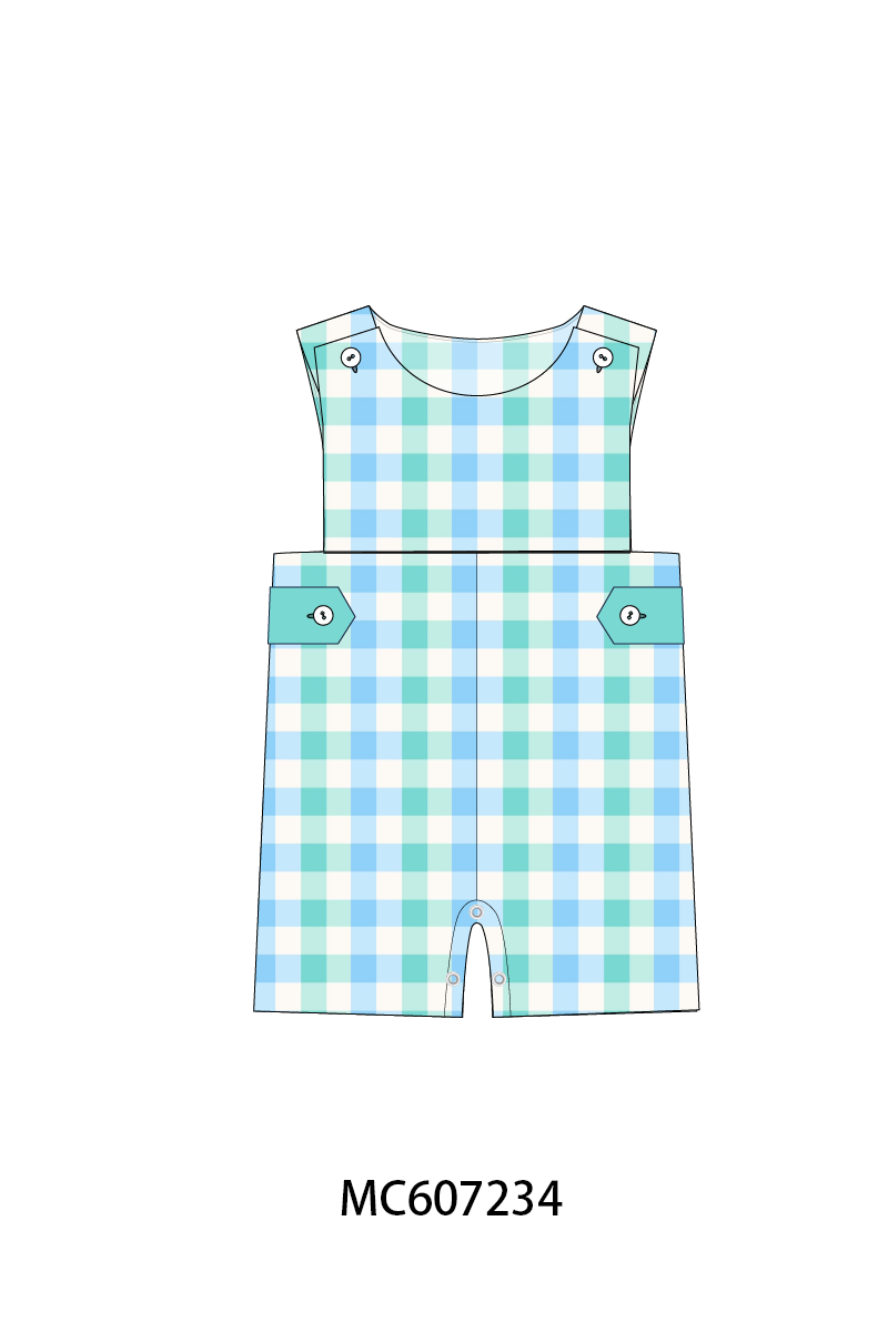 PO99 Blue gingham ruffle collection
