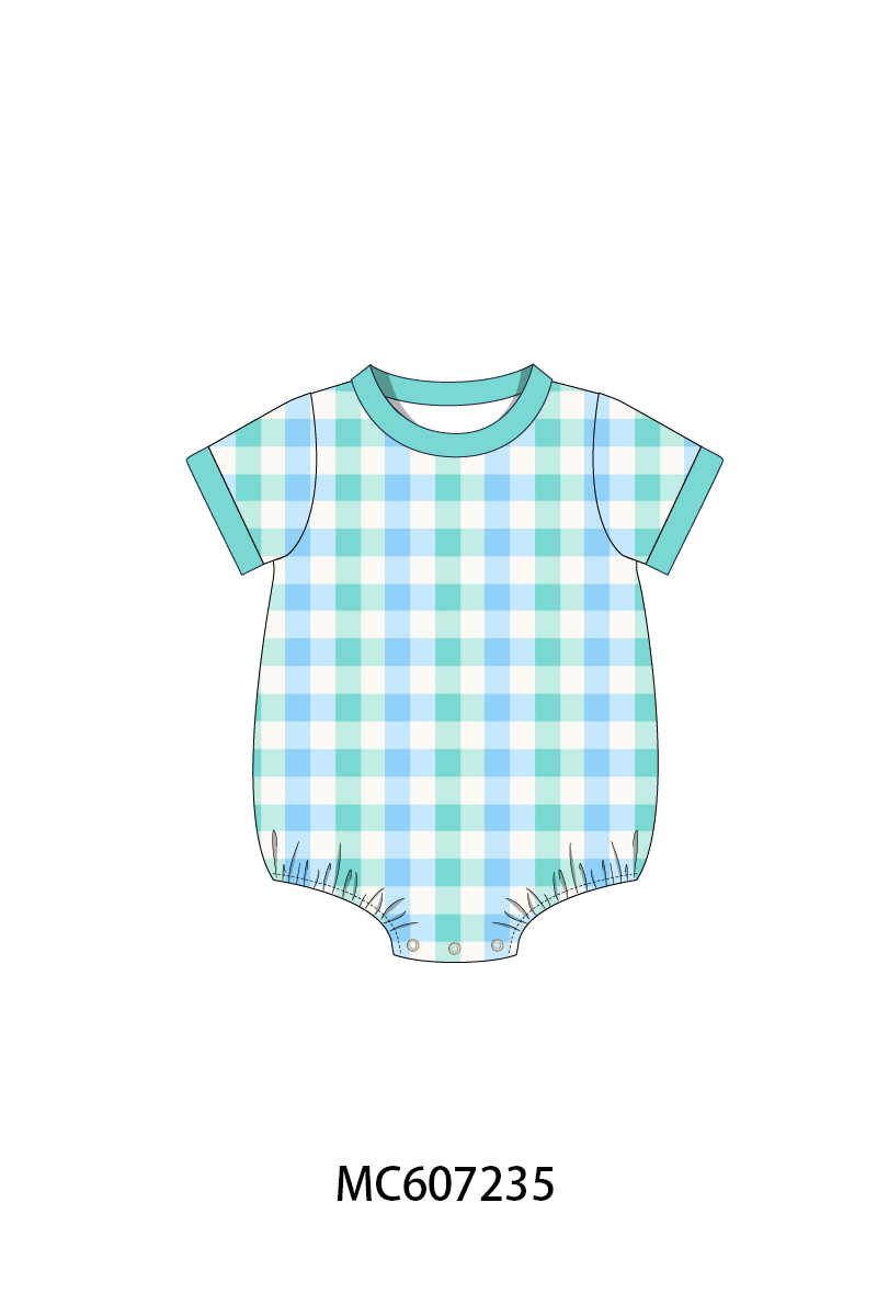 PO99 Blue gingham ruffle collection