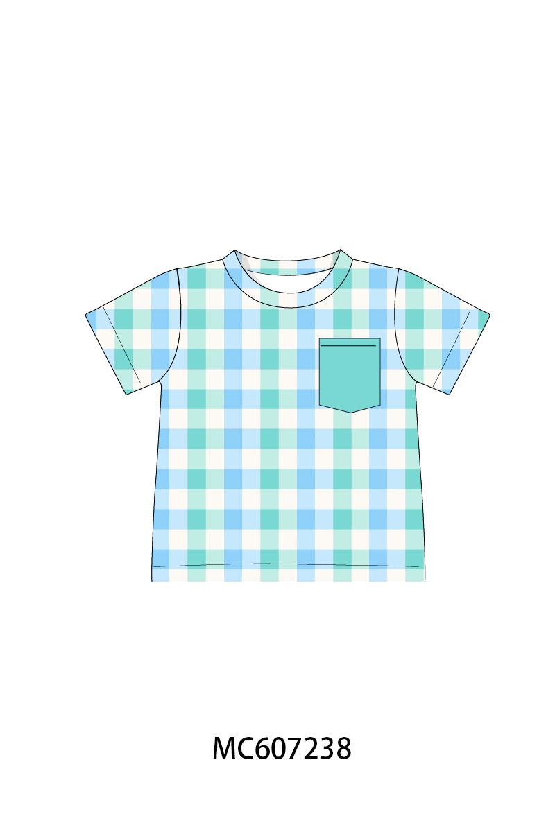 PO99 Blue gingham ruffle collection
