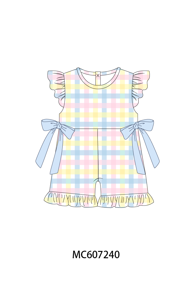 PO99 Blue gingham ruffle collection