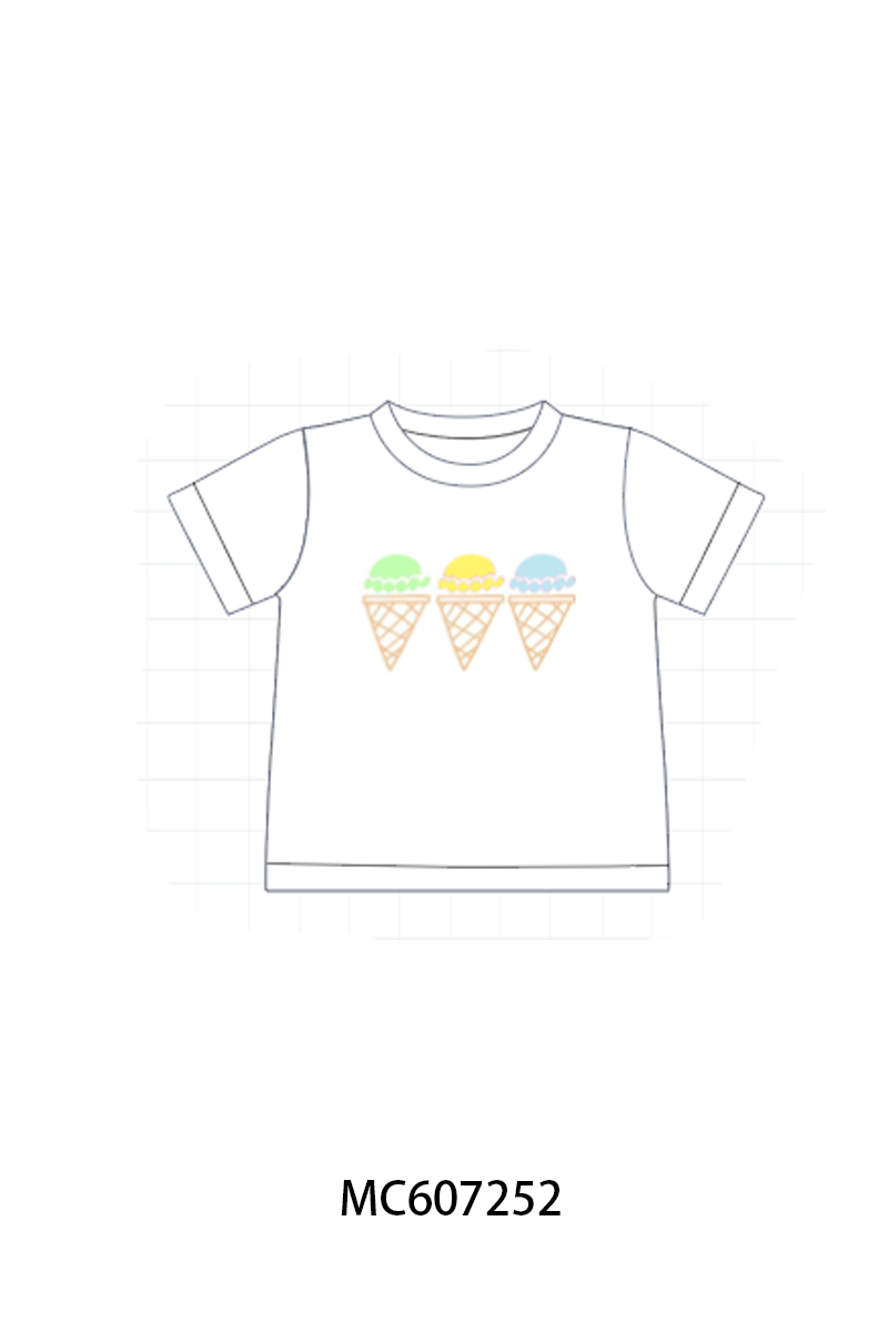 PO99 Floral ice cream embroidery ruffle collection