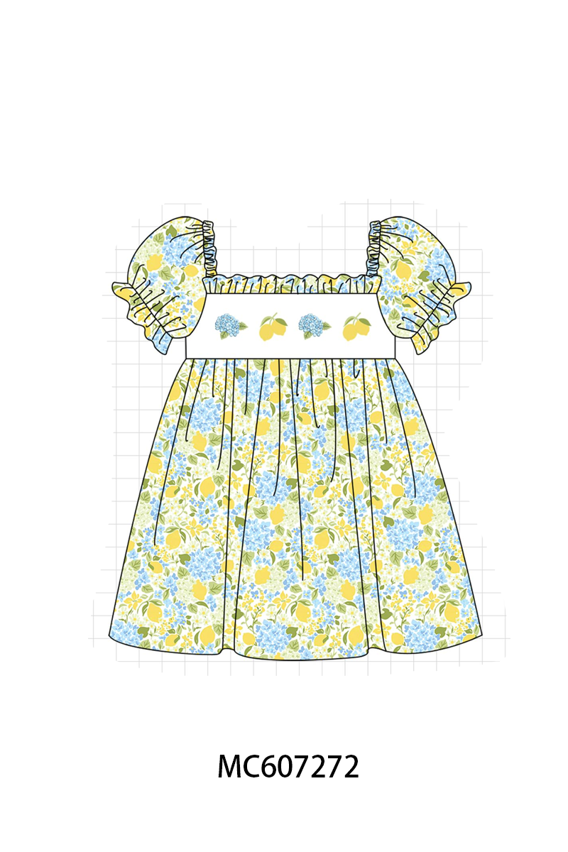 PO99 Lemon hydrangea embroidery collection